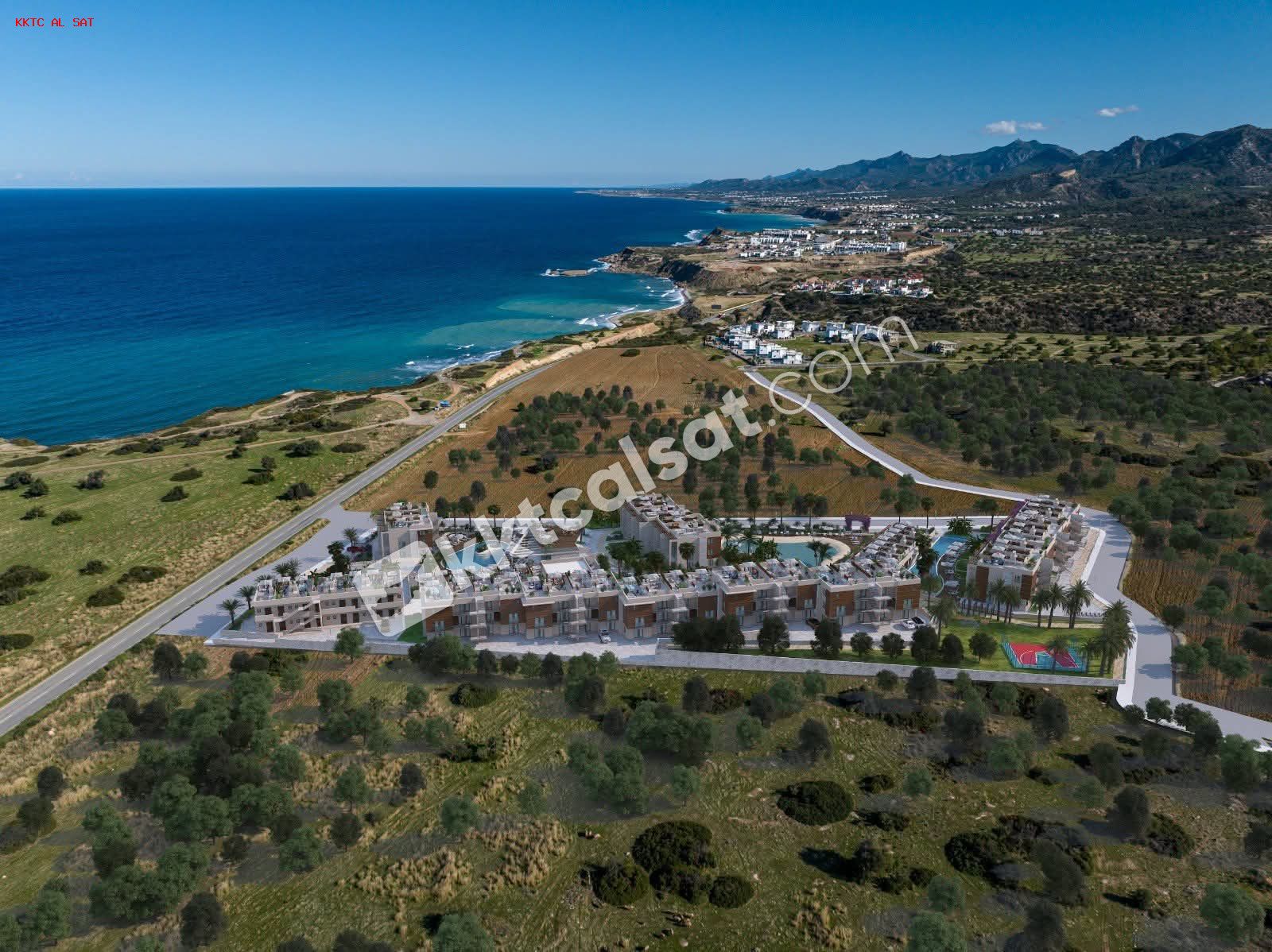 GİRNE ESENTEPE’ DE SOSYAL DONATILI SATILIK 1+0, 1+1, 2+1 SATILIK DAİRELER (KOD 128) — كيرينيا (Girne) — الصورة 2 من 6