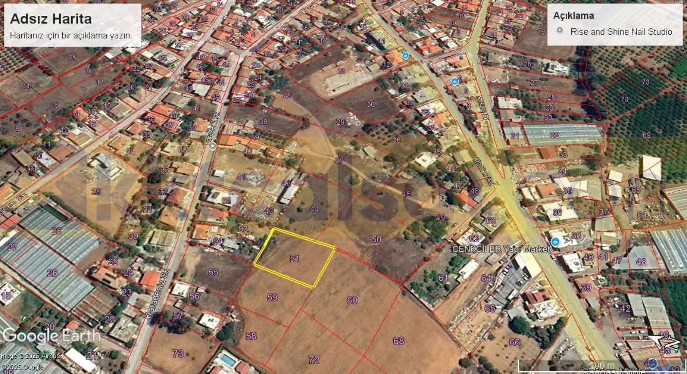 GÜZELYURT’TA MÜSTAKİL EV YAPIMINA UYGUN GENİŞ ARSA — الصورة 2 من 4