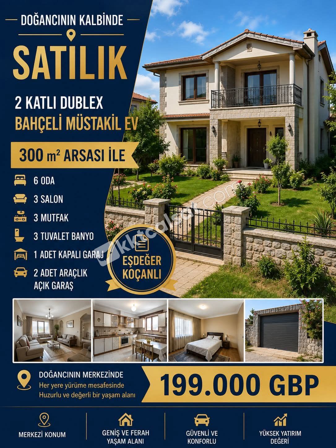 DOĞANCI(ELYE)’ de Dublex bahçeli müstakil satılık Konut — Lefke — photo 1 of 1