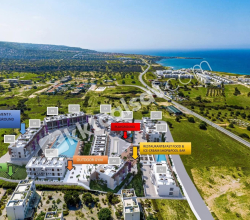 GİRNE ESENTEPE’ DE SOSYAL DONATILI SATILIK 1+0, 1+1, 2+1 SATILIK  DAİRELER (KOD 128)