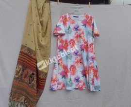 Primark bisiklet yaka tişört elbise