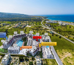 GİRNE ESENTEPE’ DE SOSYAL DONATILI SATILIK 1+0, 1+1, 2+1 SATILIK  DAİRELER (KOD 128)